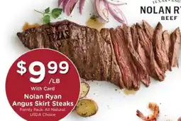 Kroger Nolan Ryan Angus Skirt Steaks offer