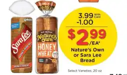 Kroger Nature's Own or Sara Lee Bread offer