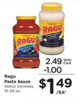 Kroger Ragú Pasta Sauce offer