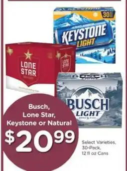Kroger Busch, Lone Star, Keystone or Natural offer