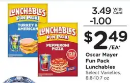 Kroger Oscar Mayer Fun Pack Lunchables offer