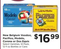 Kroger New Belgium Voodoo, Pacifico, Modelo, Corona or Dos Equis offer