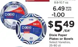 Kroger Dixie Paper Plates or Bowls offer