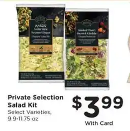 Kroger Private Selection Salad Kit offer