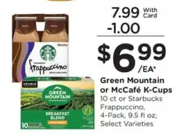 Kroger Green Mountain or McCafé K-Cups offer