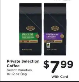 Kroger Private Selection Coffee offer