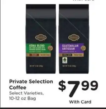 Kroger Private Selection Coffee offer