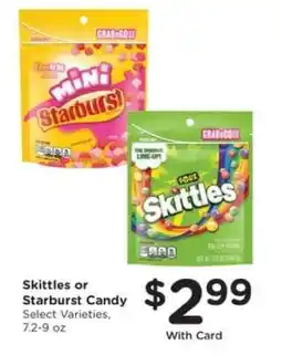 Kroger Skittles or Starburst Candy offer