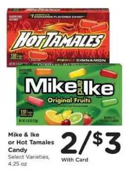 Kroger Mike & Ike or Hot Tamales Candy offer