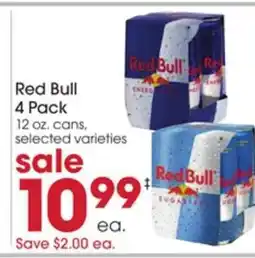 Giant Eagle Red Bull 4-pack offer