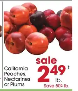 Giant Eagle California Peaches, Nectarines or Plums offer