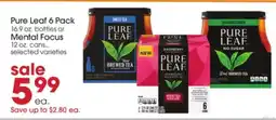 Giant Eagle Pure Leaf 6 Pack offer