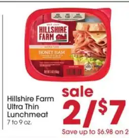 Giant Eagle Hillshire Farm Ultra Thin Lunchmeat offer