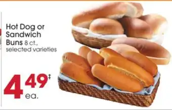 Giant Eagle Hot Dog or Sandwich Buns offer