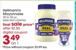 Giant Eagle Hellmann's Mayonnaise offer