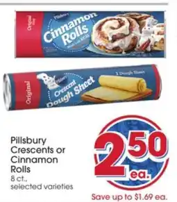 Giant Eagle Pillsbury Crescents or Cinnamon Rolls offer