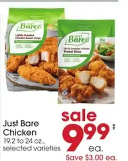 Giant Eagle Just Bare Chicken offer