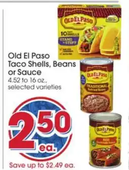 Giant Eagle Old El Paso Taco Shells, Beans or Sauce offer