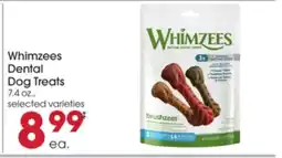 Giant Eagle Whimzees Dental Dog Treats offer