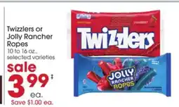Giant Eagle Twizzlers or Jolly Rancher Ropes offer