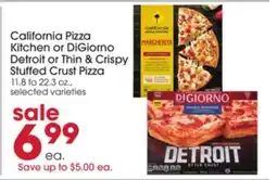 Giant Eagle California Pizza Kitchen or DiGiorno Pizza offer
