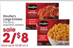 Giant Eagle Stouffer's Large Entrees offer