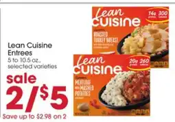 Giant Eagle Lean Cuisine Entrees offer