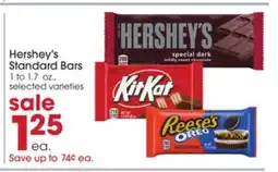 Giant Eagle Hershey's Standard Bars offer