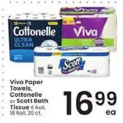 Albertsons Viva Paper Towels, Cottonelle or Scott Bath Tissue offer