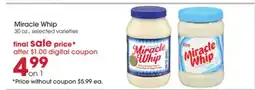 Giant Eagle Miracle Whip offer