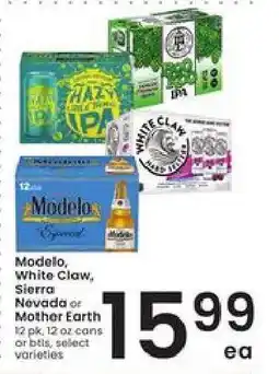 Albertsons Modelo, White Claw, Sierra Nevada or Mother Earth offer