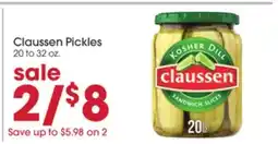Giant Eagle Claussen Pickles offer