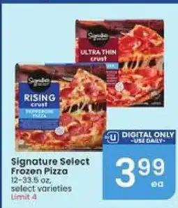Albertsons Signature Select Frozen Pizza offer