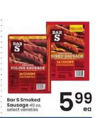 Albertsons Bar S Smoked Sausage offer