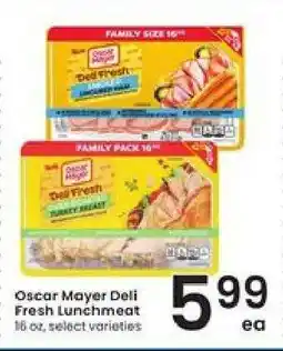 Albertsons Oscar Mayer Deli Fresh Lunchmeat offer