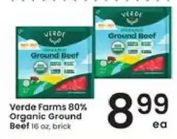 Albertsons Verde Farms 80% Organic Ground Beef offer