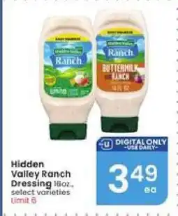 Albertsons Hidden Valley Ranch Dressing offer