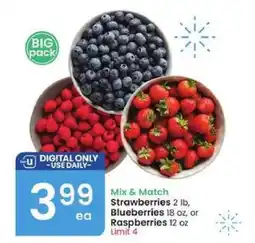 Albertsons Mix & Match Berries offer