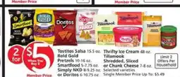 Albertsons Tostitos Salsa, Rold Gold Pretzels, Smartfood, Simply NKD, Doritos offer
