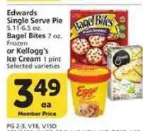 Albertsons Edwards Single Serve Pie, Bagel Bites, or Kellogg's Ice Cream offer