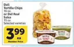 Albertsons Deli Tortilla Chips or Del Real Salsa offer