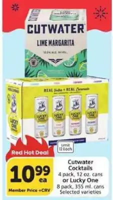 Albertsons Cutwater Cocktails offer