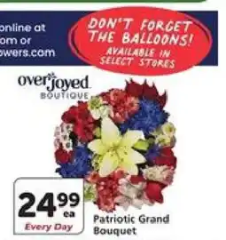 Albertsons Patriotic Grand Bouquet offer