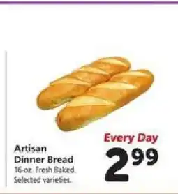Safeway Artisan Dinner Bread offer