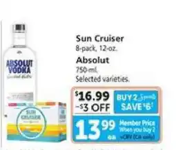 Safeway Sun Cruiser offer