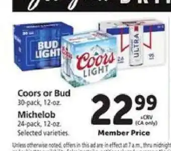 Safeway Coors or Bud offer