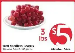 Safeway Red Seedless Grapes offer