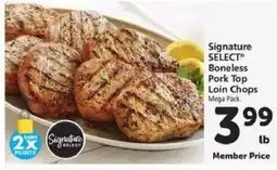 Safeway Signature SELECT Boneless Pork Top Loin Chops offer