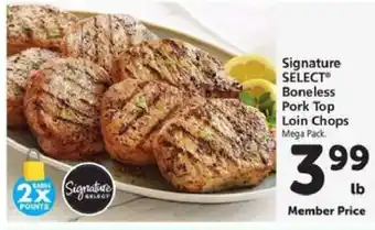 Safeway Signature SELECT Boneless Pork Top Loin Chops offer