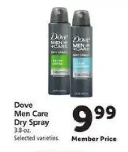 Safeway Dove Men Care Dry Spray offer